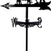 Decorative Wind Vane, Metal Weathervane with Roof Mount Retro Farmer Farmland Shape Weather Vane Garden Creative Home Decor Ornament Weathercock Wind Direction Indicator for Farm Yard
