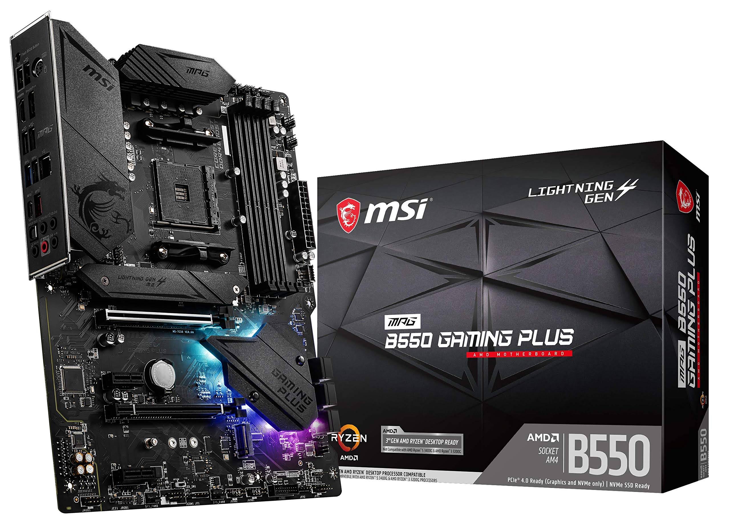 MSI B550 MPG Gaming Plus AMD AM4 ATX Motherboard