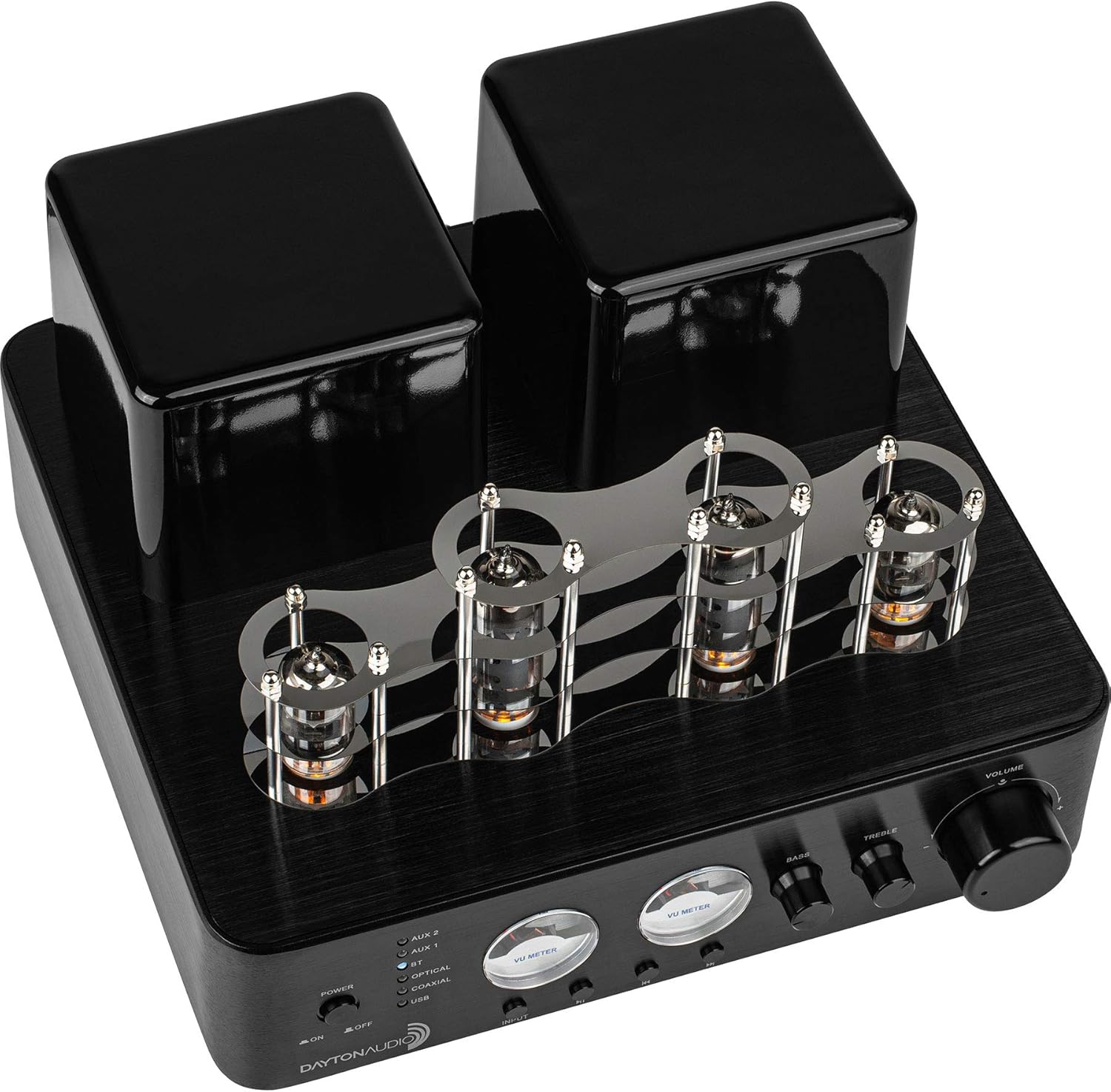 Dayton Audio HTA100BT Hybrid Stereo Tube Amplifier with Bluetooth USB Aux Phono in Sub Out 100W - Image 2