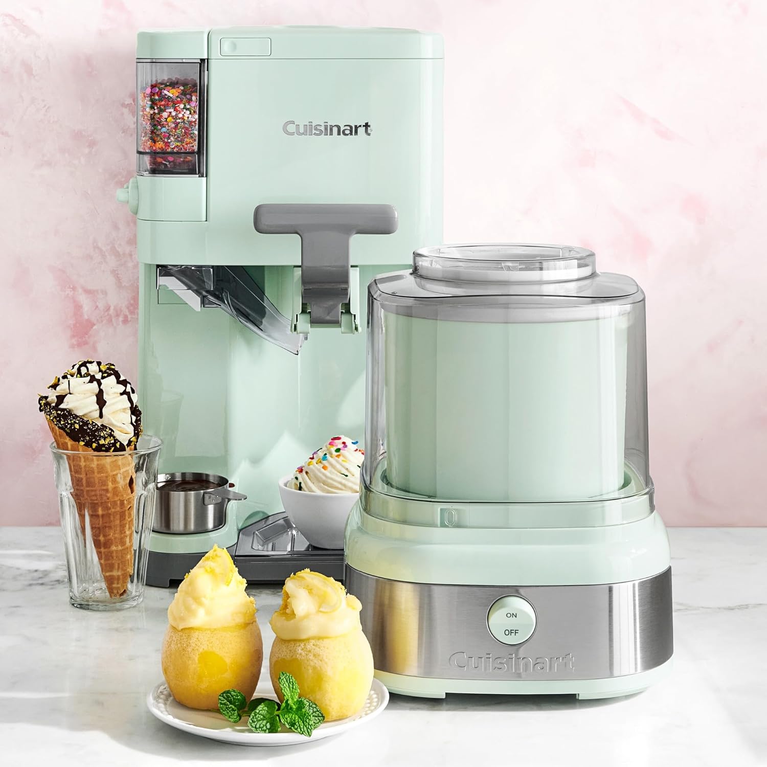 Cuisinart Soft Serve Ice Cream Machine- Mix It In Ice Cream Maker for Frozen Yogurt, Sorbet, Gelato, Drinks 1.5 Quart, White, ICE-48 - Image 9