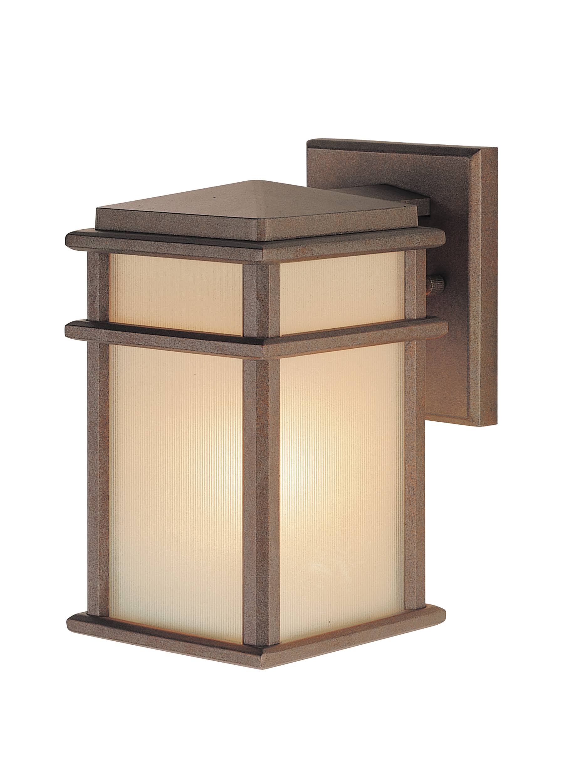 Feiss OL3400CB Mission Lodge Corinthian Bronze 1-Light Wall Lantern
